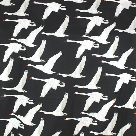 Italian deadstock 'migration' cotton voile