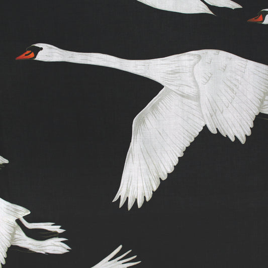 Italian deadstock 'migration' cotton voile