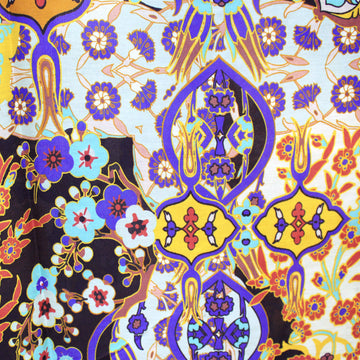 Italian deadstock 'Sicilian summer' silk/viscose blouseweight woven