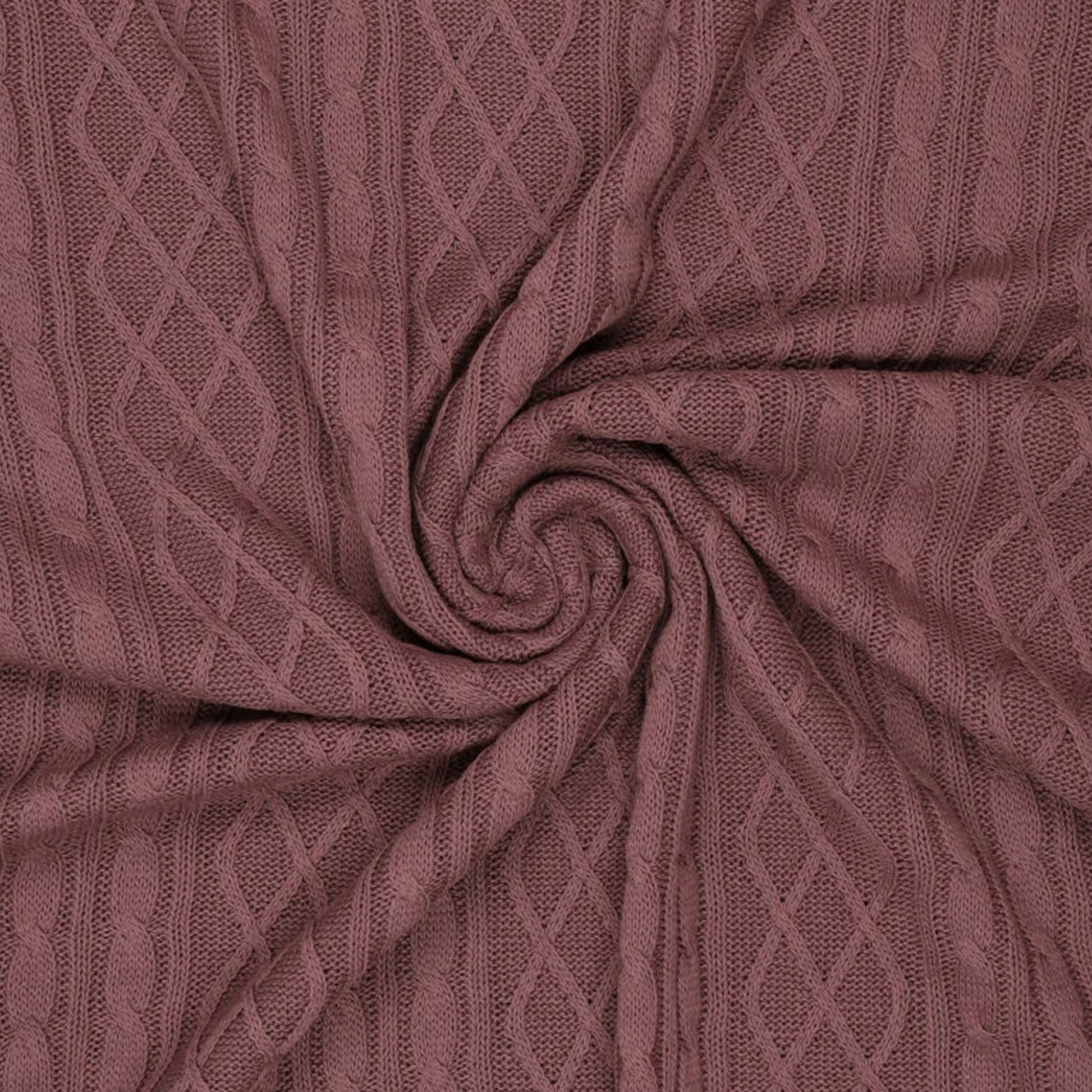 chain jacquard cotton blend sweater knit - wistful mauve