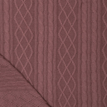 chain jacquard cotton blend sweater knit - wistful mauve