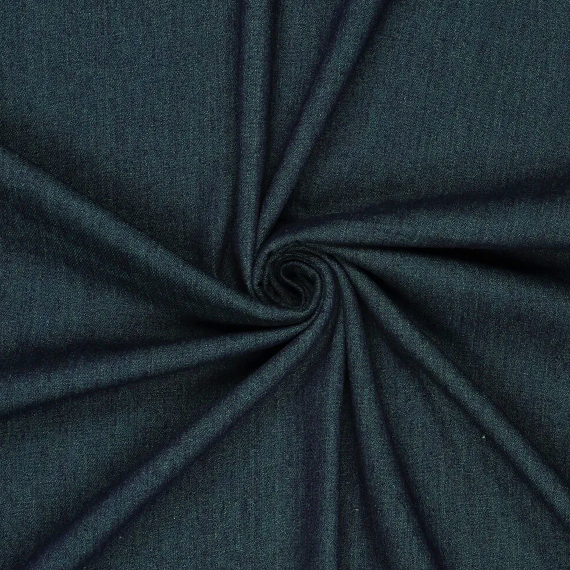 'indigo twist' reversible denim - indigo/grass green