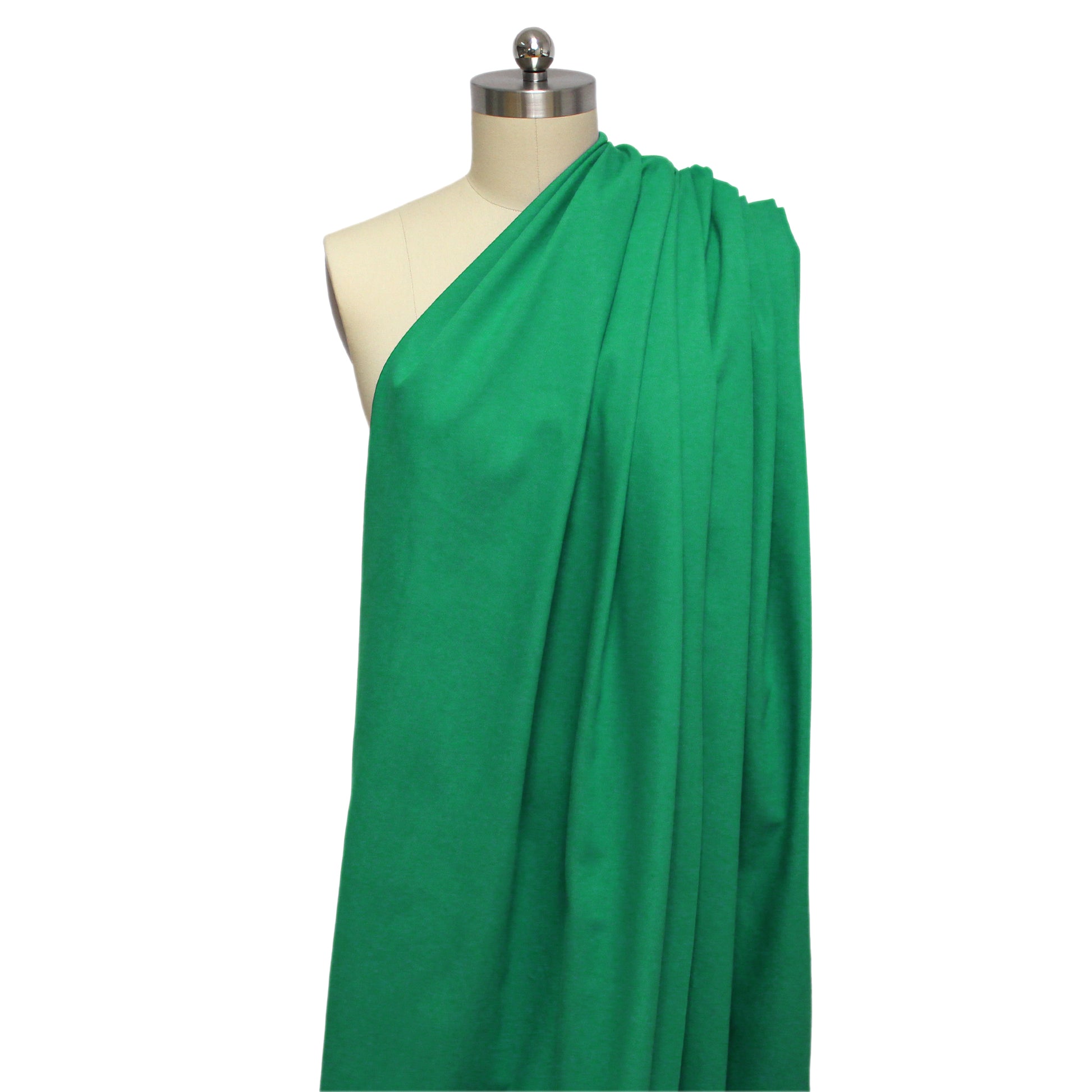 stretch cotton blend denim - vivid green