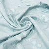 'zinnias' embroidered cotton voile - pastel ice