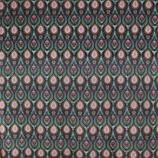 Italian 'block print paisley' silk/viscose blouseweight dobby