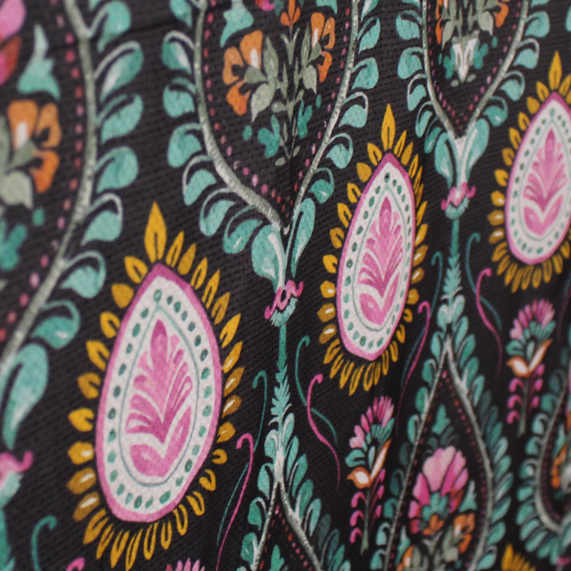 Italian 'block print paisley' silk/viscose blouseweight dobby