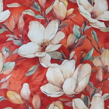 Italian 'sweet magnolia' silk/viscose dobby woven
