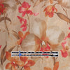 Italian 'bronze tone floral' silk stretch charmeuse