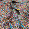 handwoven cotton/viscose multi-yarn woven