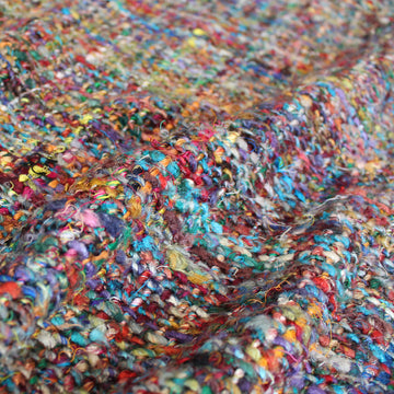 handwoven cotton/viscose multi-yarn woven