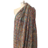 handwoven cotton/viscose multi-yarn woven