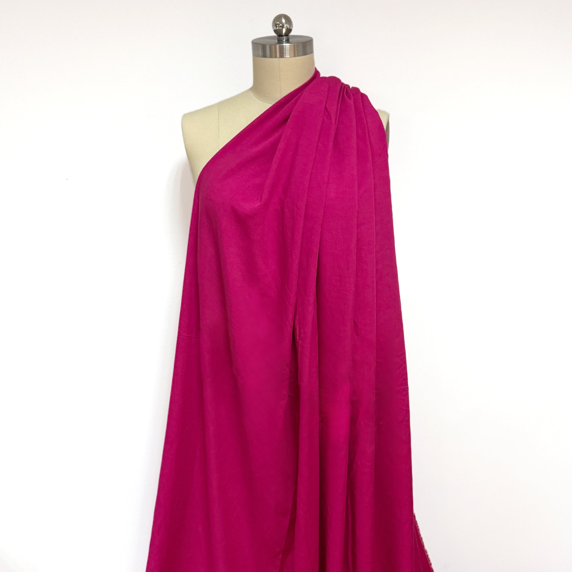 Italian deadstock 'orchid' drapey viscose woven