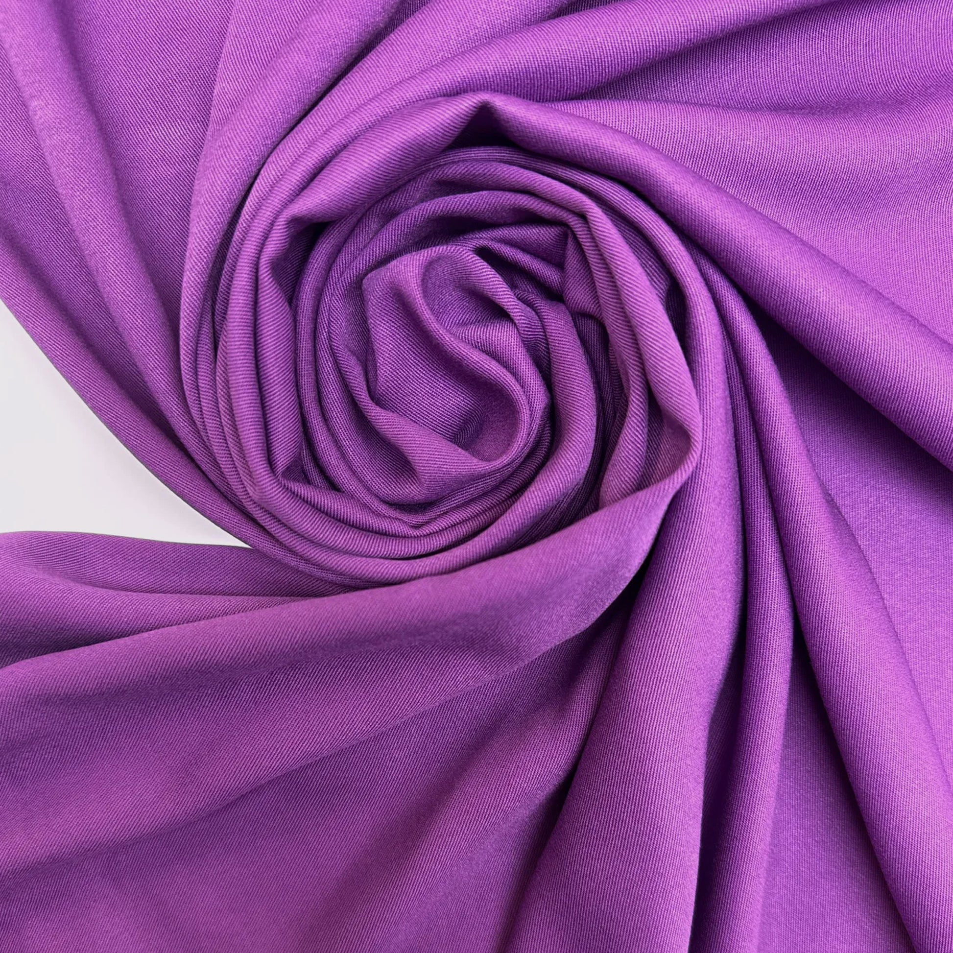 Italian deadstock 'dewberry' drapey viscose twill