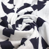 'abstract shapes' viscose/linen woven - midnight/white