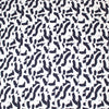 'abstract shapes' viscose/linen woven - midnight/white