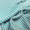 'seaside' cotton/wool blend novelty woven - blue/white/gold