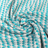'seaside' cotton/wool blend novelty woven - blue/white/gold