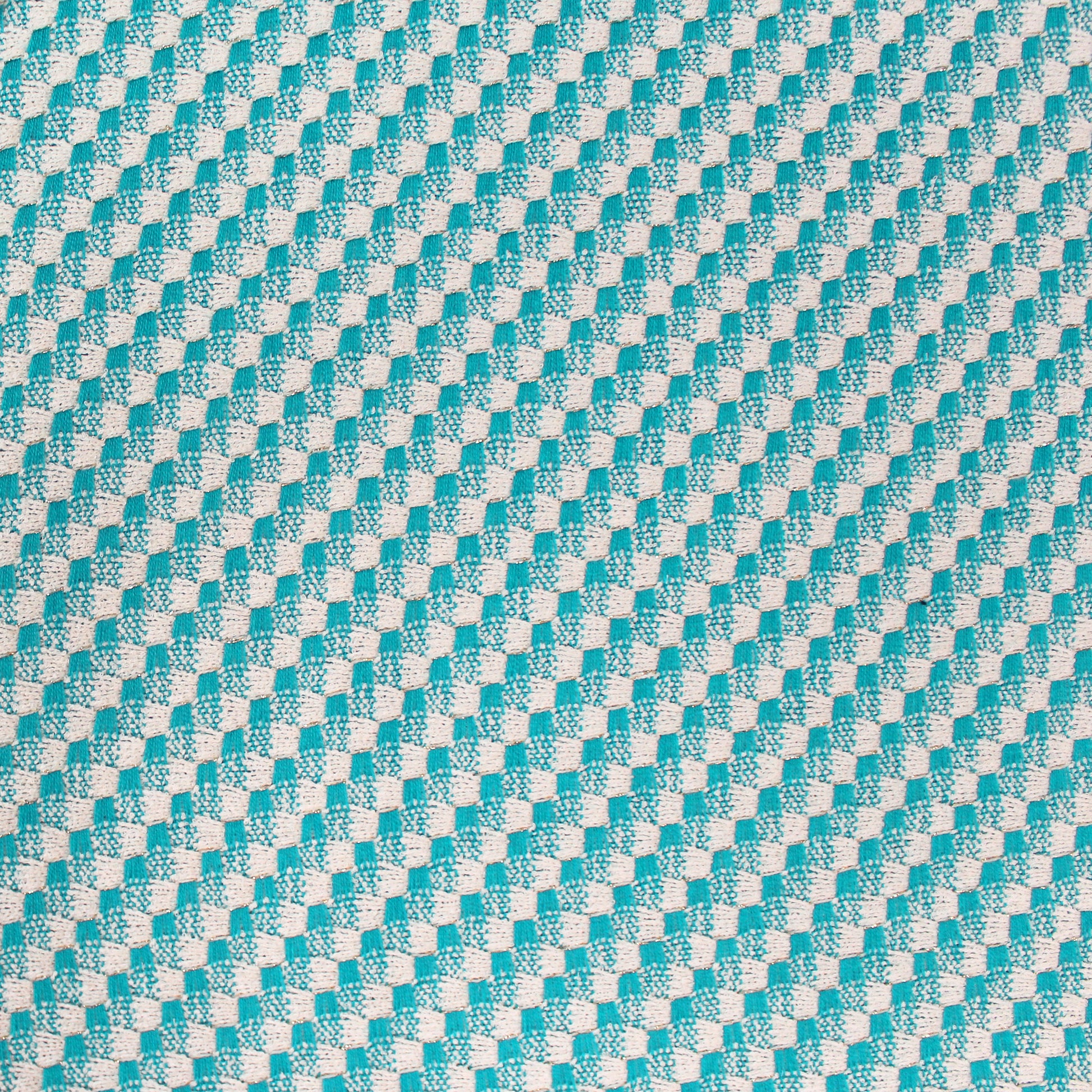 'seaside' cotton/wool blend novelty woven - blue/white/gold