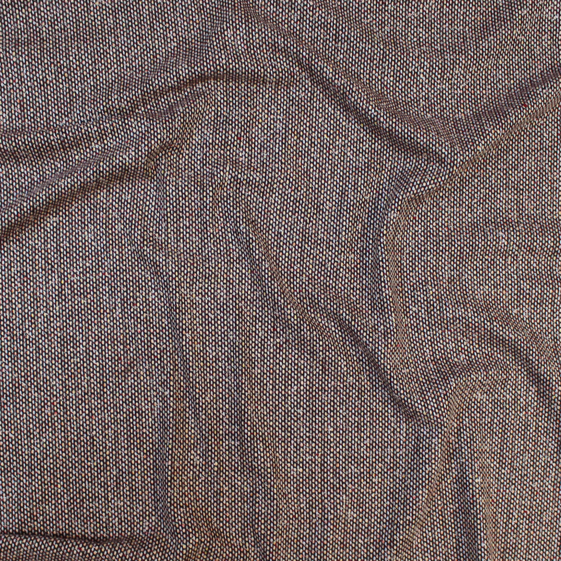 Italian 'auburn' wool/cotton woven suiting