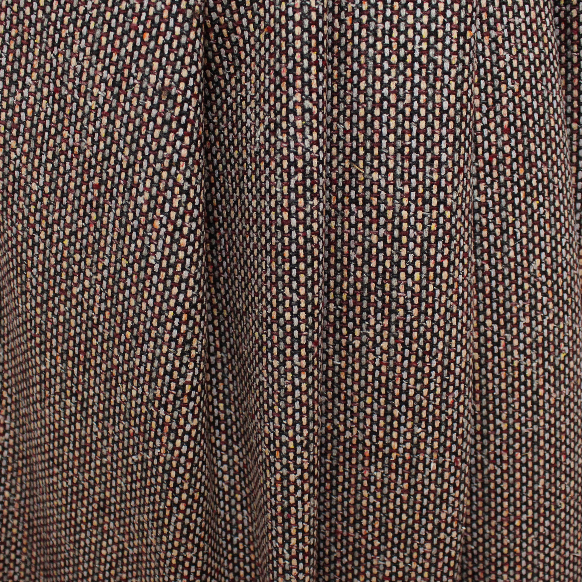 Italian 'auburn' wool/cotton woven suiting