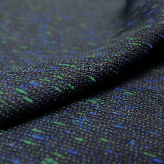 Italian novelty slub wool/cotton suiting