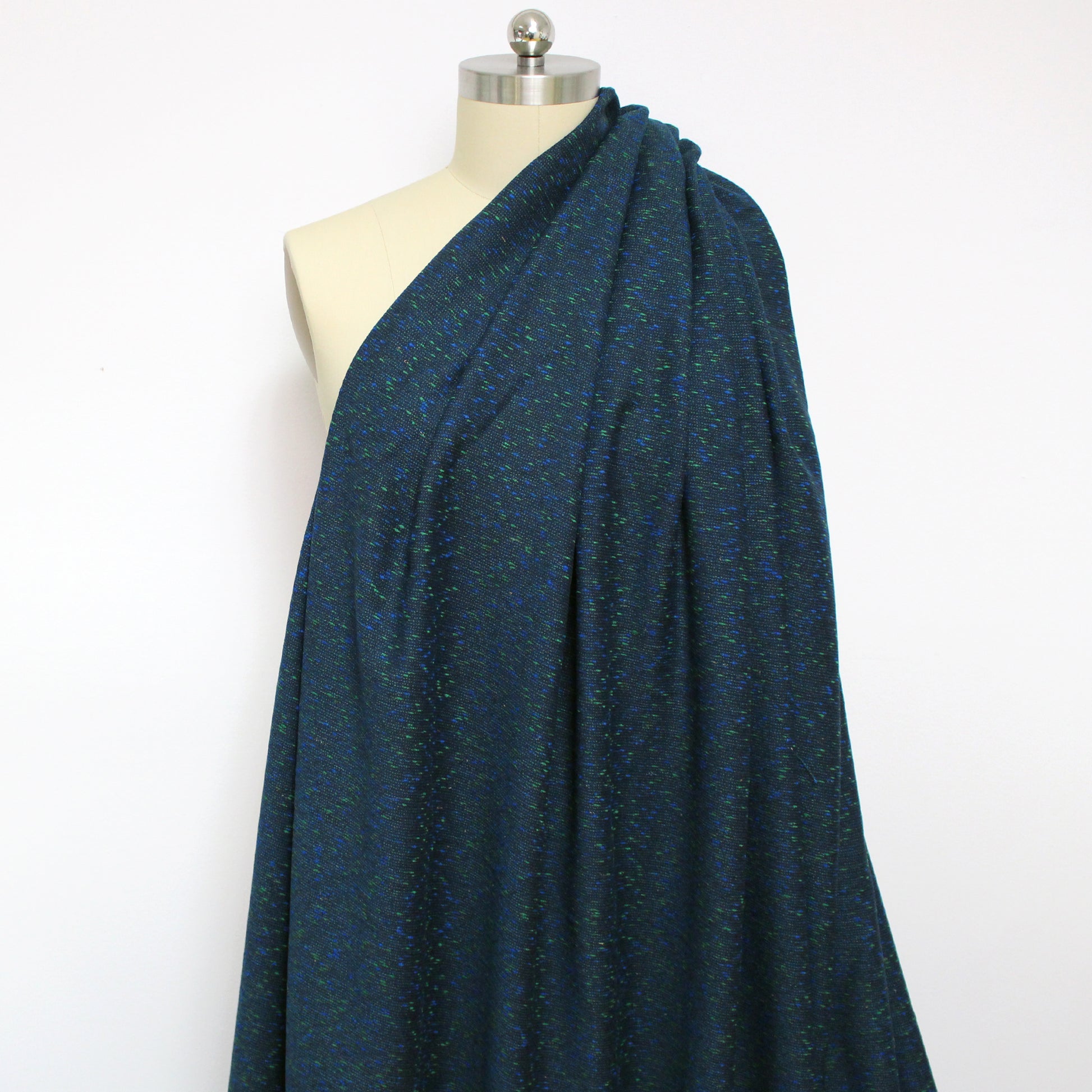 Italian novelty slub wool/cotton suiting