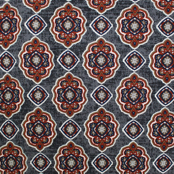 'bronze medallion' drapey viscose knit - gray