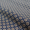 'mini medallion' stretch cotton pique - ocean/taupe