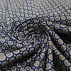 'mini medallion' stretch cotton pique - ocean/taupe