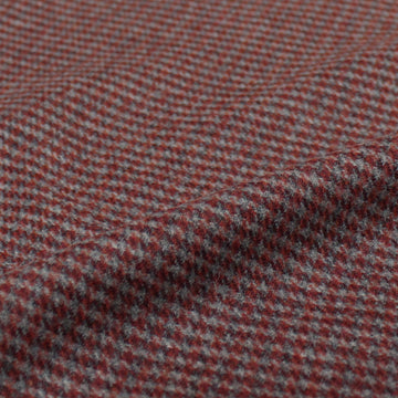 Italian 'mini-check' brushed wool blend suiting