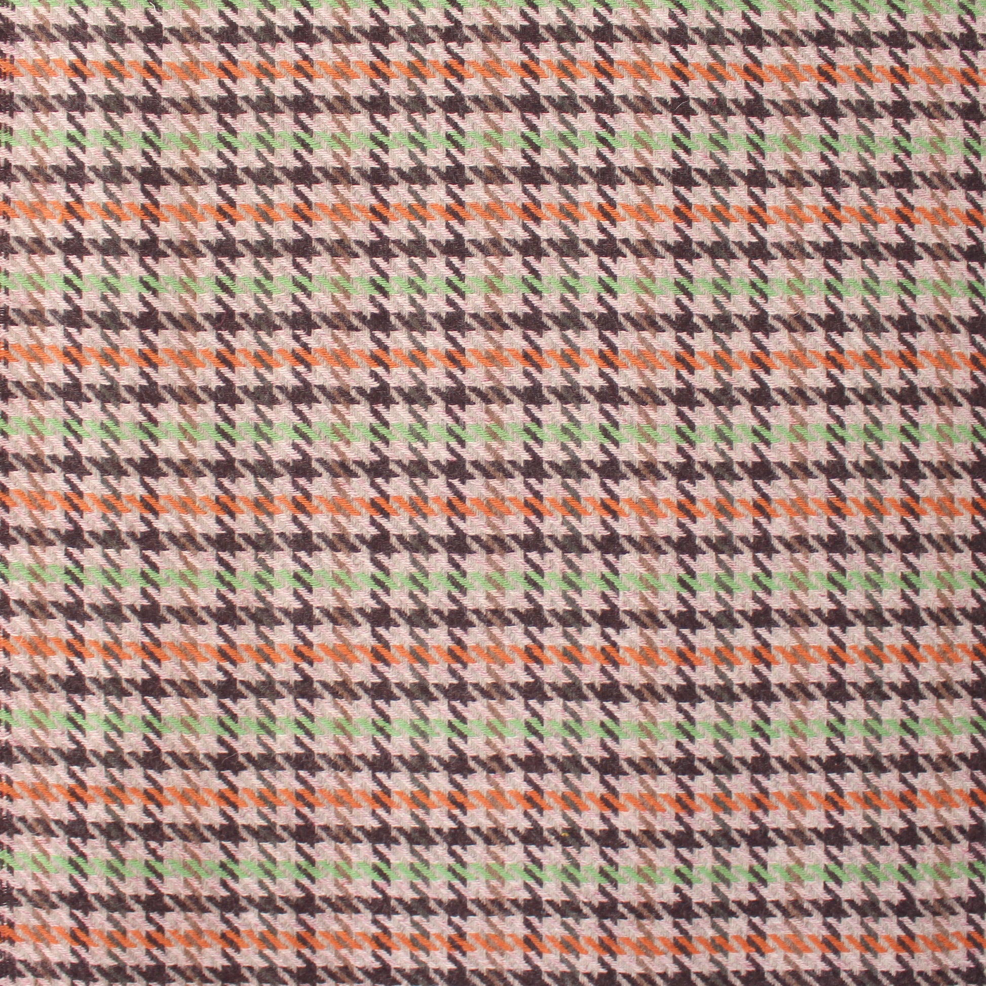 Italian houndstooth wool/cotton blend suiting