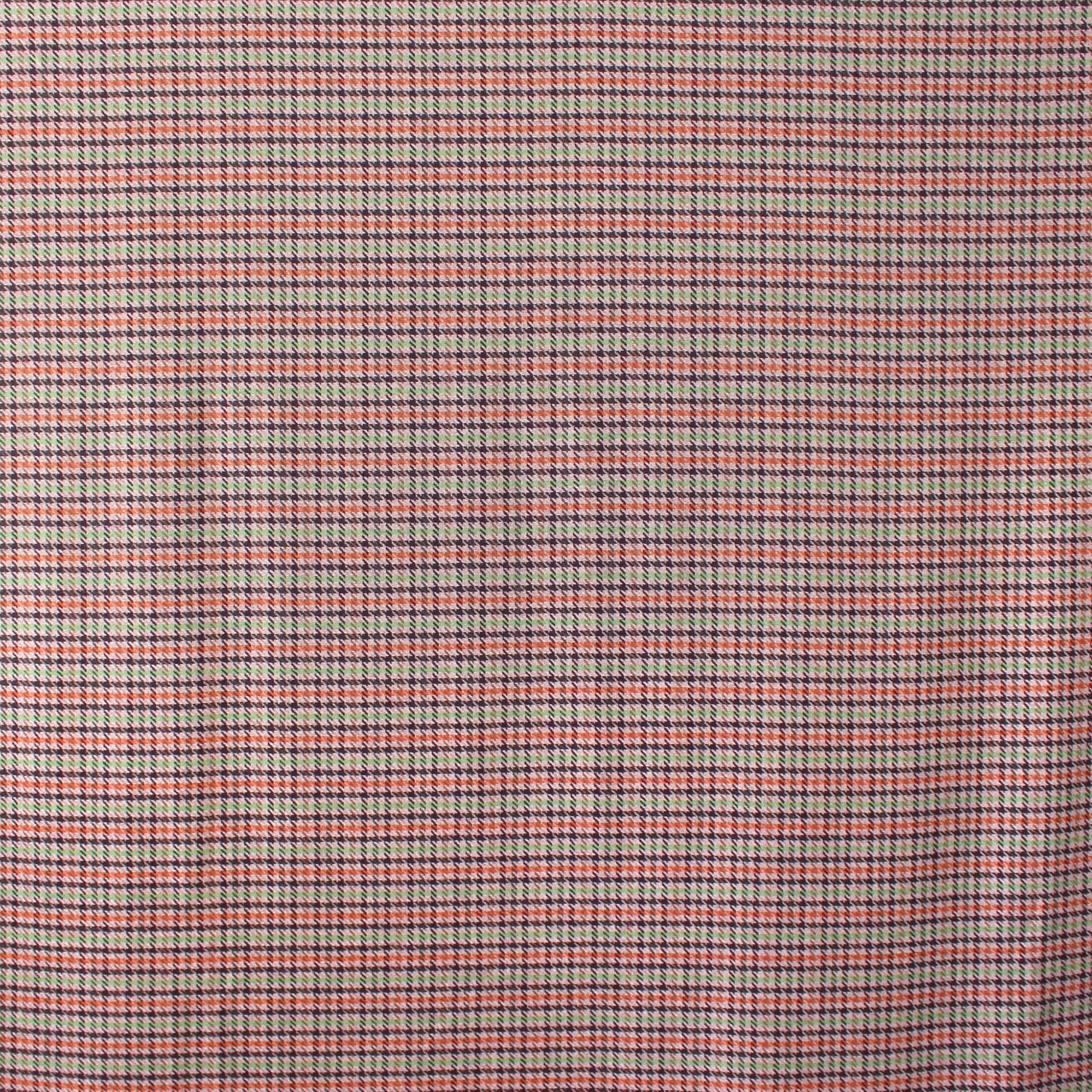 Italian houndstooth wool/cotton blend suiting