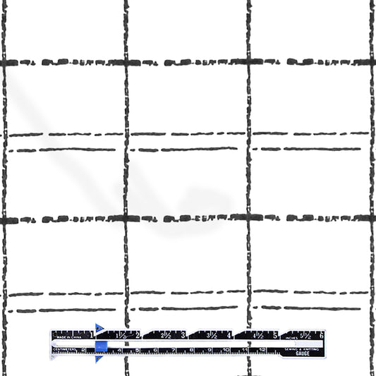 Italian 'embossed' windowpane stretch cotton shirting