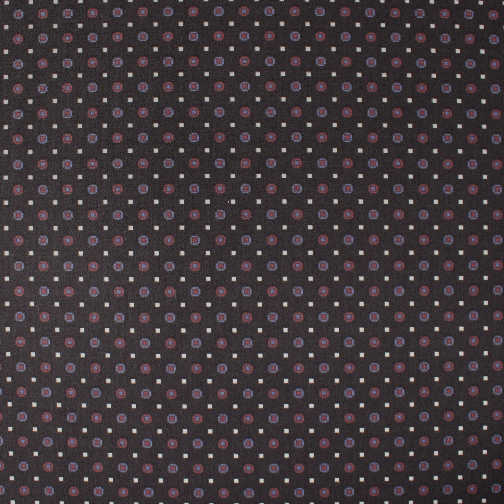 Italian 'pin dot' deluxe cotton shirting - licorice