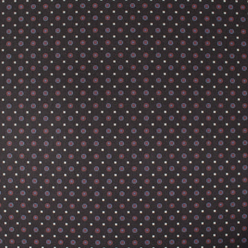 Italian 'pin dot' deluxe cotton shirting - licorice