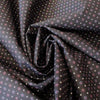 Italian 'pin dot' deluxe cotton shirting - licorice
