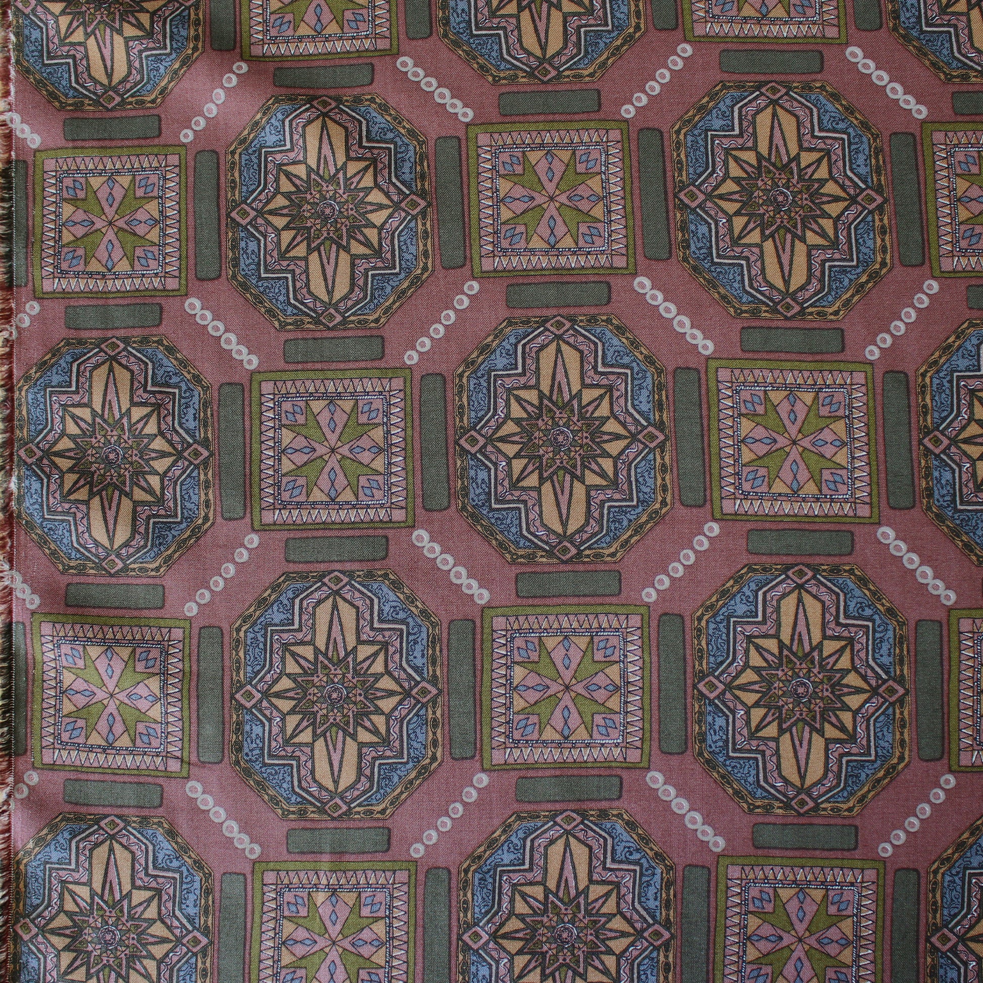 Italian 'craftsman belle' viscose challis woven