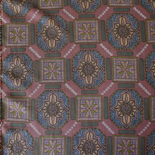 Italian 'craftsman belle' viscose challis woven