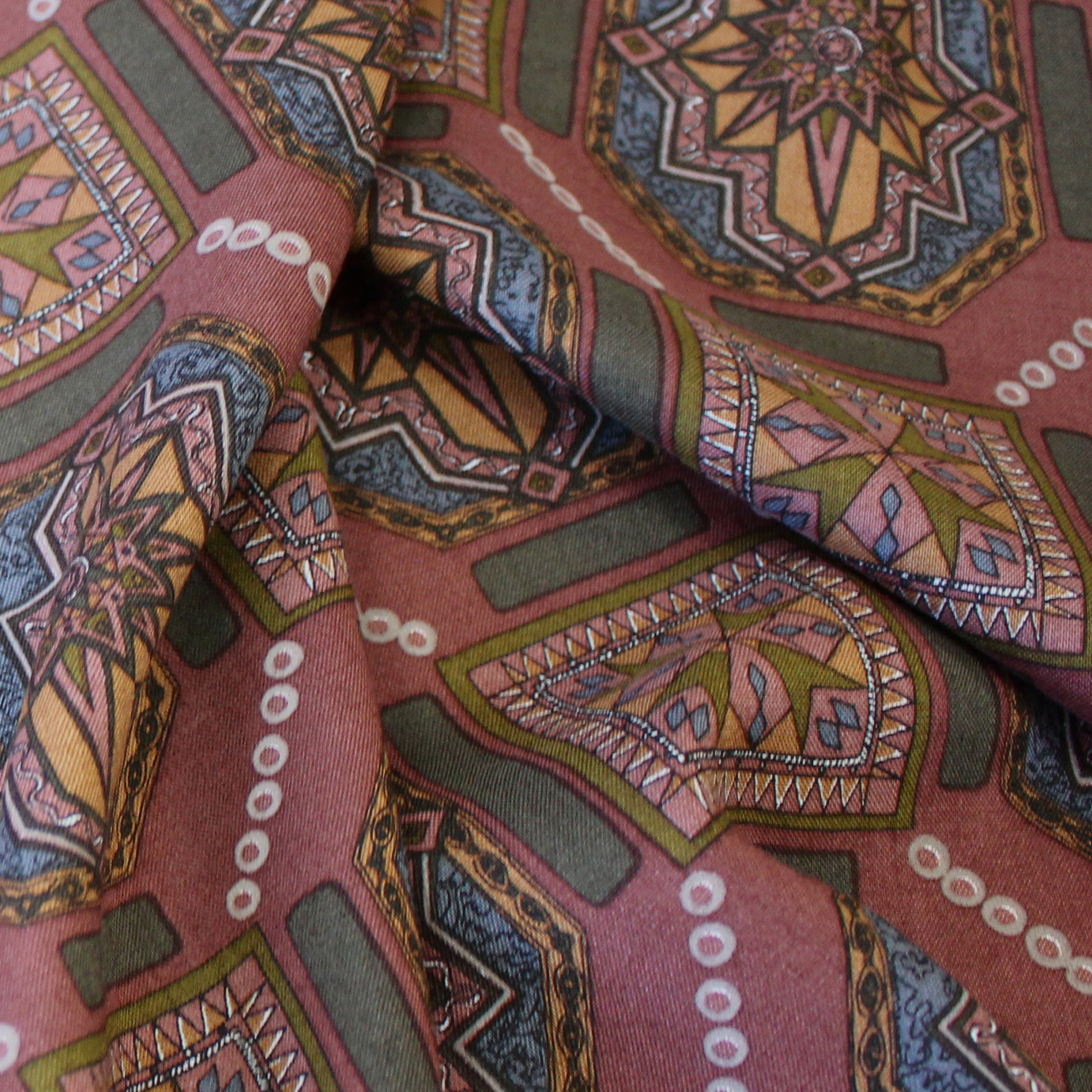 Italian 'craftsman belle' viscose challis woven