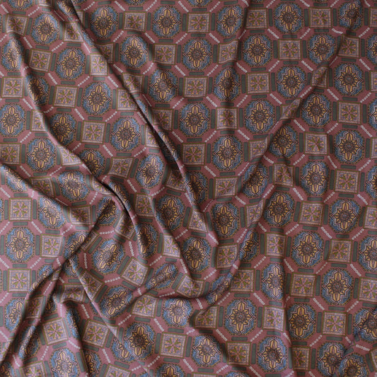 Italian 'craftsman belle' viscose challis woven