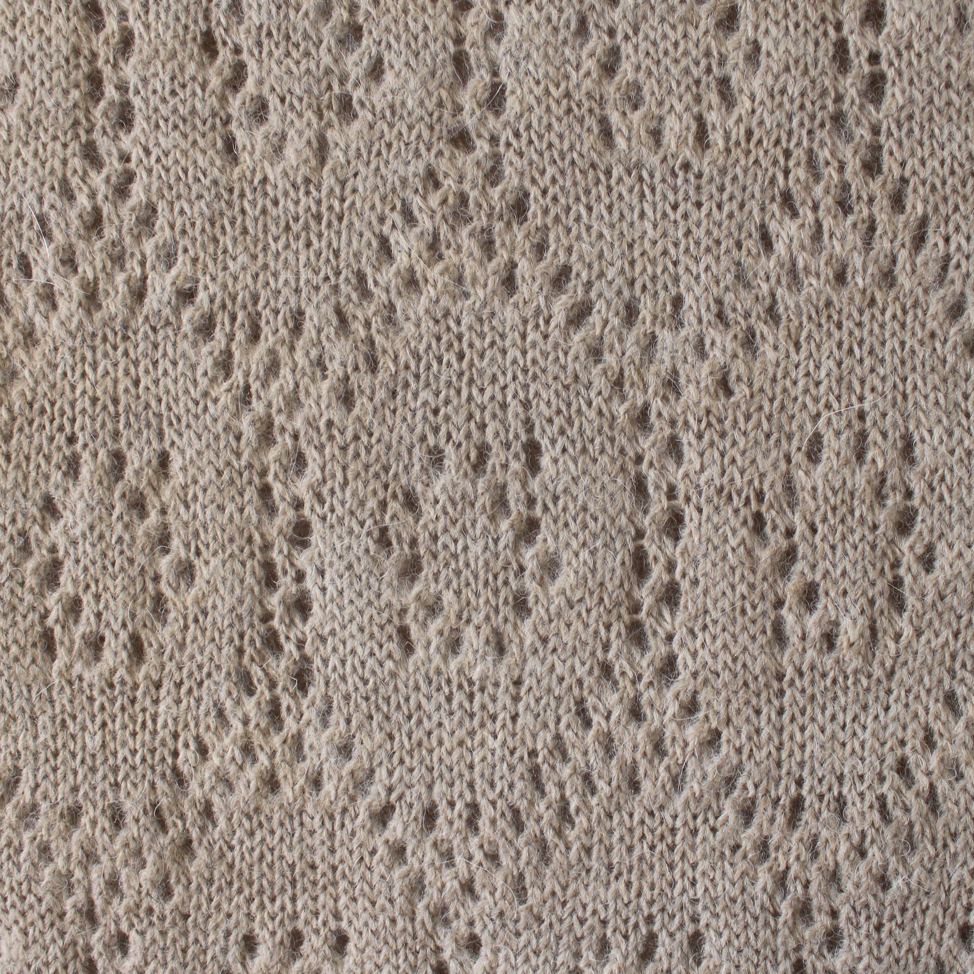 diamond pointelle luxury wool blend sweater knit - sesame