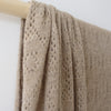 diamond pointelle luxury wool blend sweater knit - sesame
