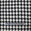 Italian viscose/cotton novelty weave suiting - black/pearl