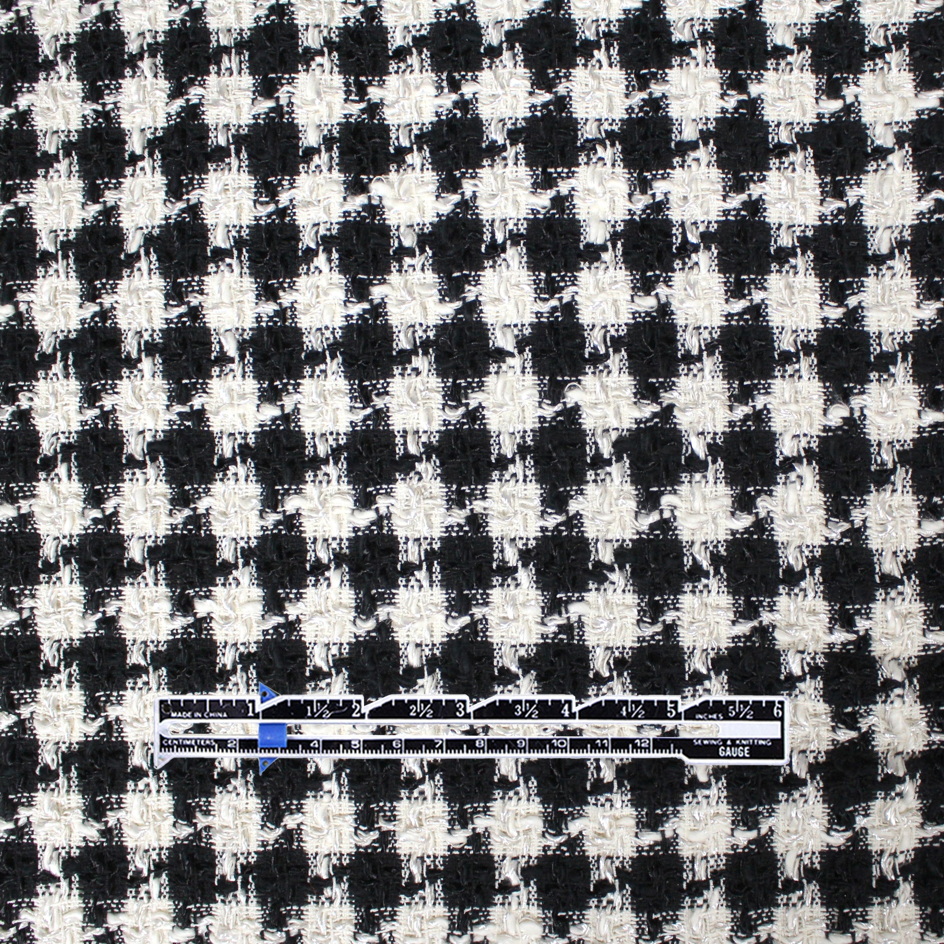 Italian viscose/cotton novelty weave suiting - black/pearl