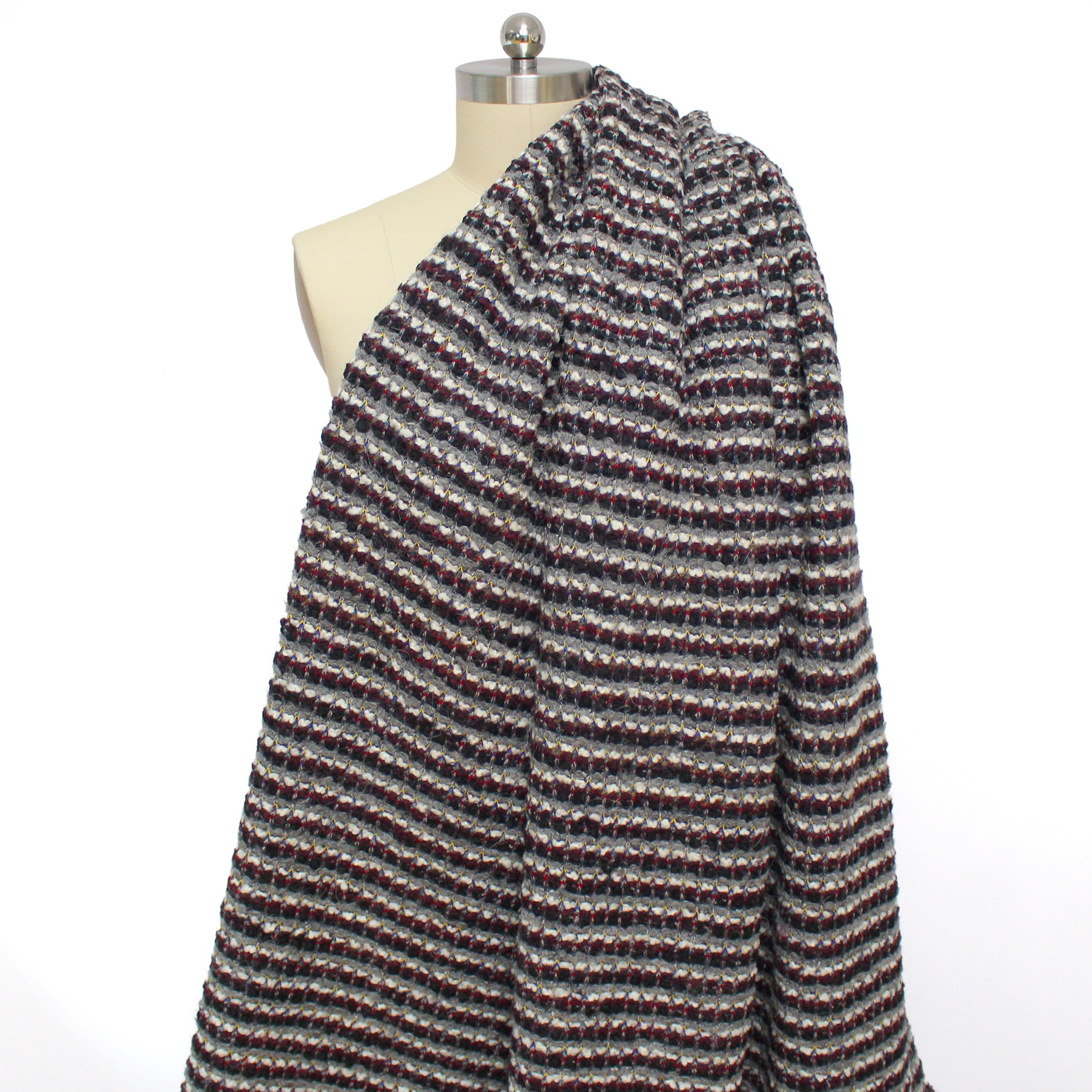 'primary dream' sweater knit - garnet/gray/cream