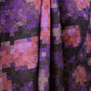 Italian 'cubist garden' 100% silk charmeuse - berry