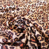 Italian leopard print 100% silk charmeuse