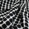 European 'black and white cookie' cotton/wool blend suiting