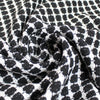 European 'black and white cookie' cotton/wool blend suiting
