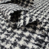 European 'downy houndstooth' virgin wool/cotton boucle